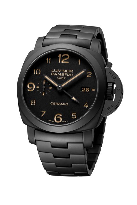 luminor panerai automatic gmt ceramica|panerai luminor gmt 44mm price.